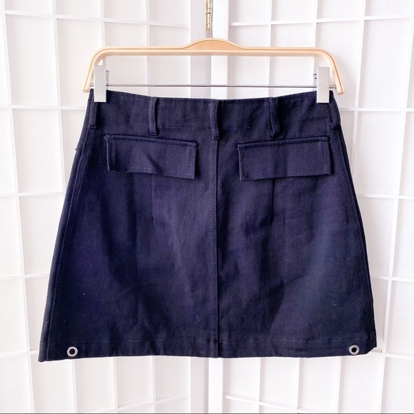 ZARA Black Denim Mini Skirt - Picture 11 of 15